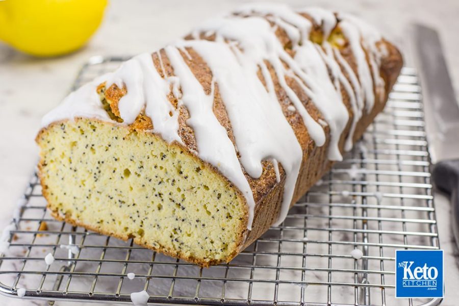 Keto Lemon “Poppy Seed” Bread Loaf