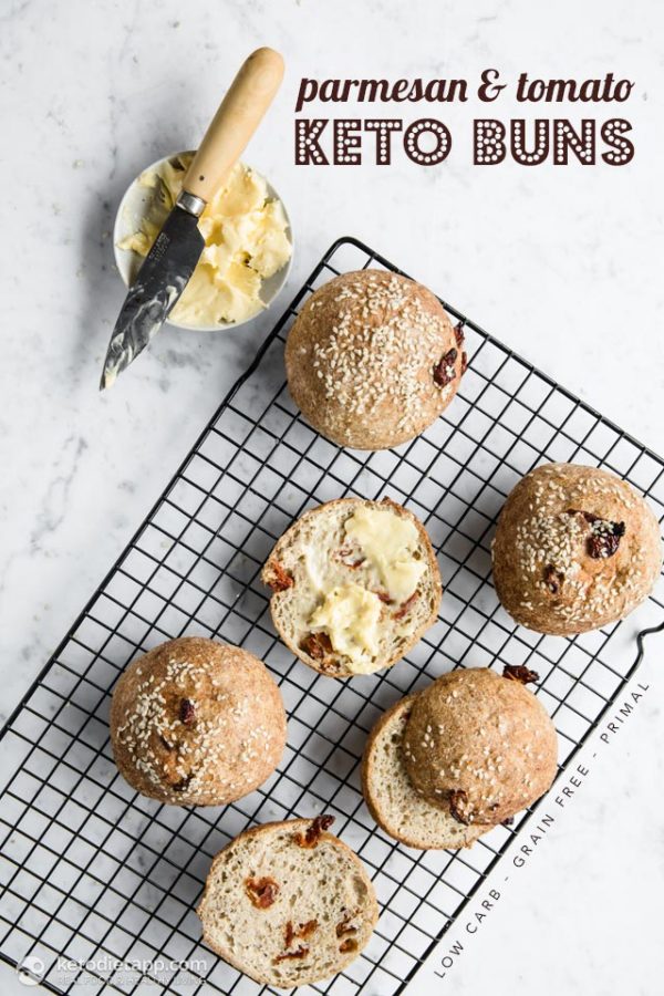 Parmesan and Tomato Keto Buns