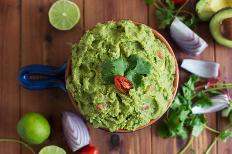 keto guacamole and avocado salsa