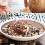 chocolate nut smoothie bowl