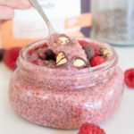 raspberry chia pudding