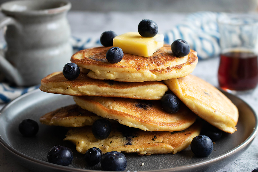 Fluffy Blueberry Protein Pancakes - Perfect Keto