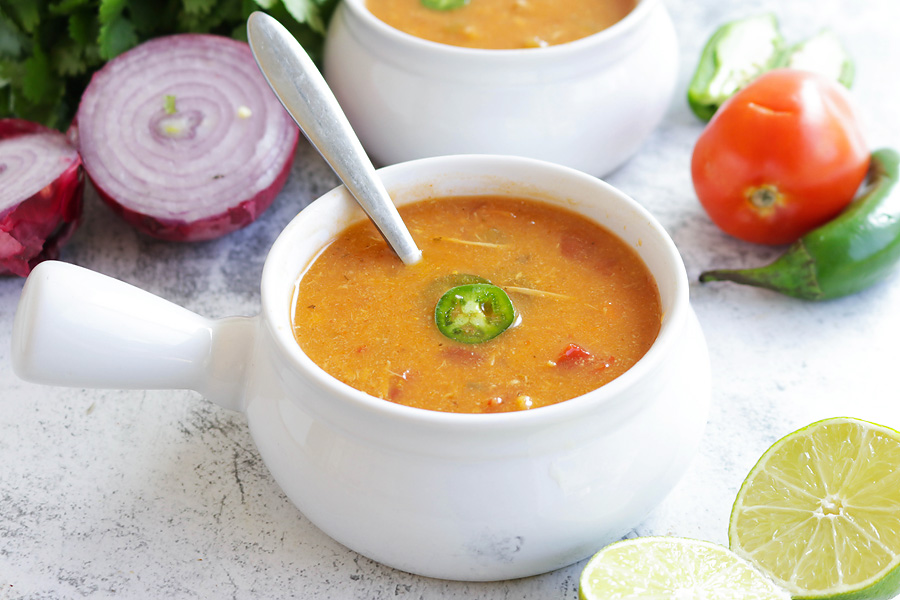 Zesty Keto Mexican Chicken Soup