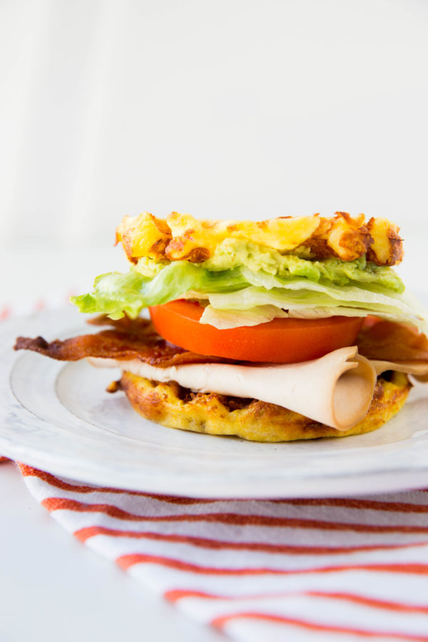 Chaffle BLT with Turkey