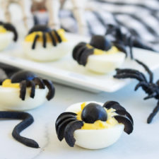 Creepy Crawly Deviled Eggs -- Halloween Deviled Eggs Recipe