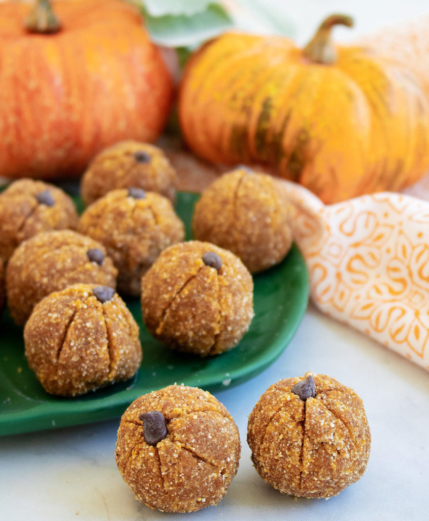 NoBake Pumpkin Protein Bites Perfect Keto