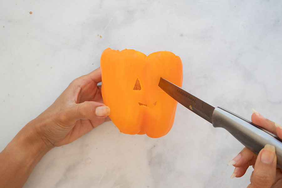 halloween stuffed peppers