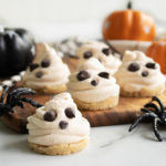 halloween cheesecake ghost bites