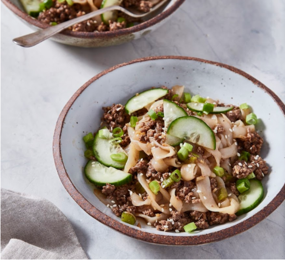 Dairy-Free Nut-Free Asian Beef "Noodle" Bowls