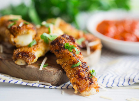 Homemade Keto Mozzarella Sticks