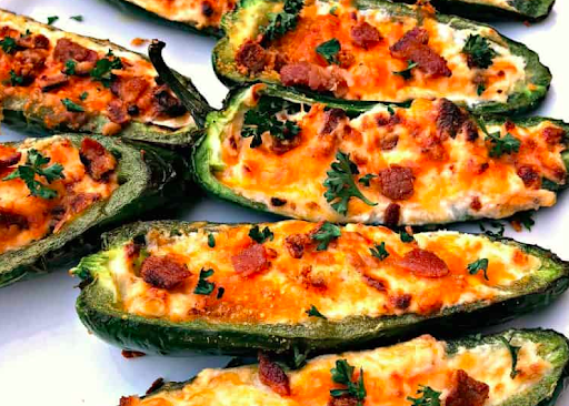 Bacon Cream Cheese Stuffed Jalapeno Poppers