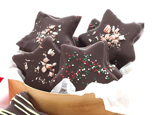 Chocolate Peppermint Stars