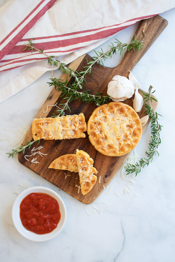 garlic cheese bread chaffles