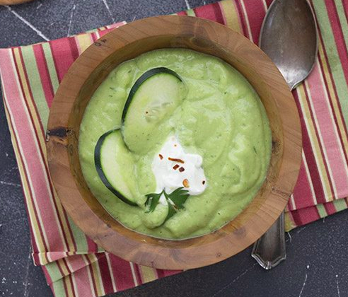 Avocado Cucumber Gazpacho 