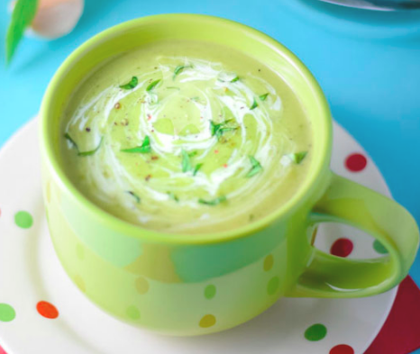 Low-Carb Zucchini and Basil Soup