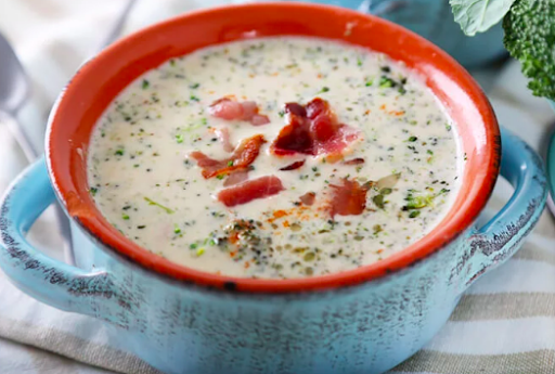 Broccoli, Cheddar, and Bacon Chowder