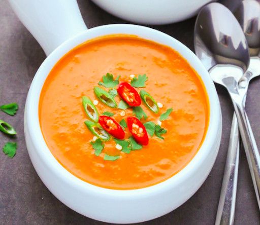 Thai Pumpkin Soup with Coconut Milk