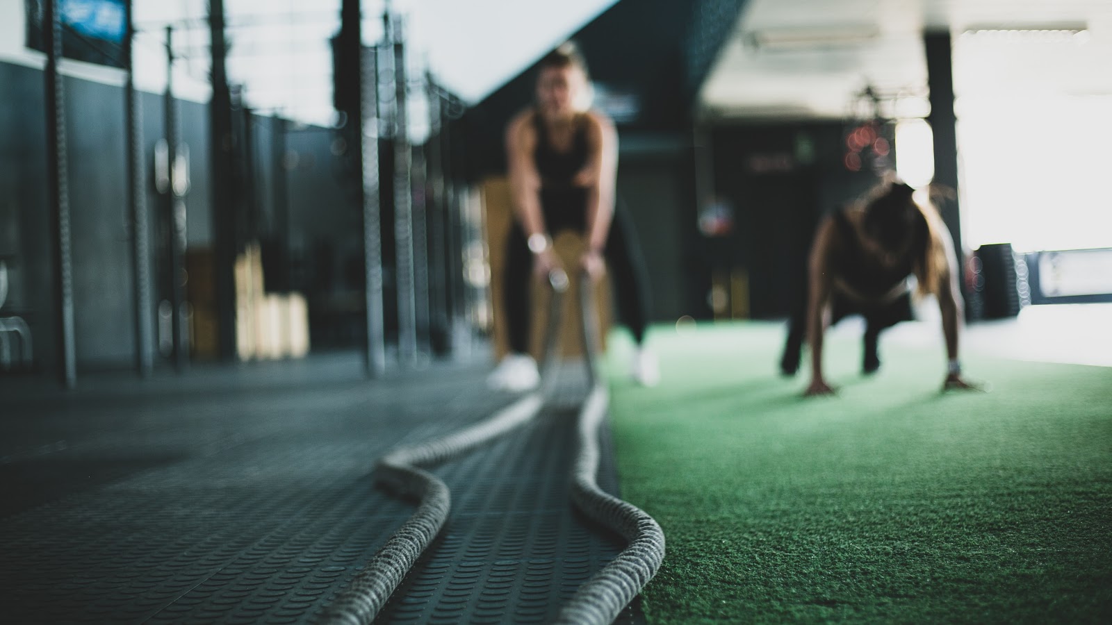 Close-up of ropes with fasted cardio