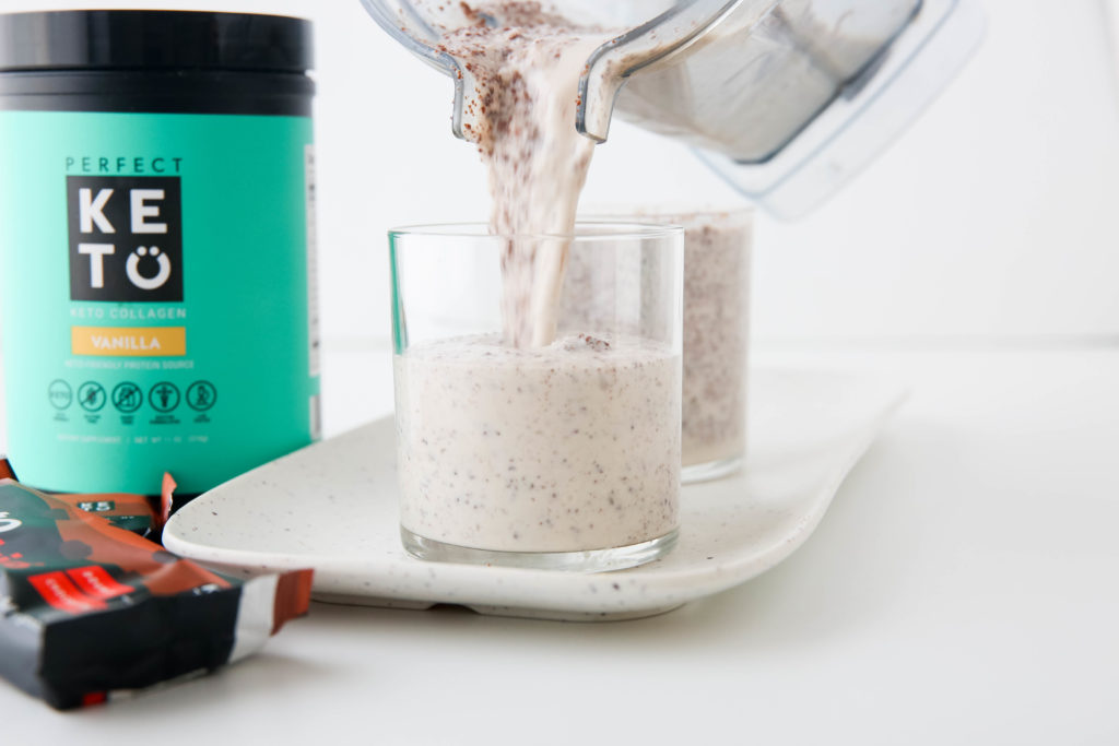 Cookies and Cream Shake Perfect Keto