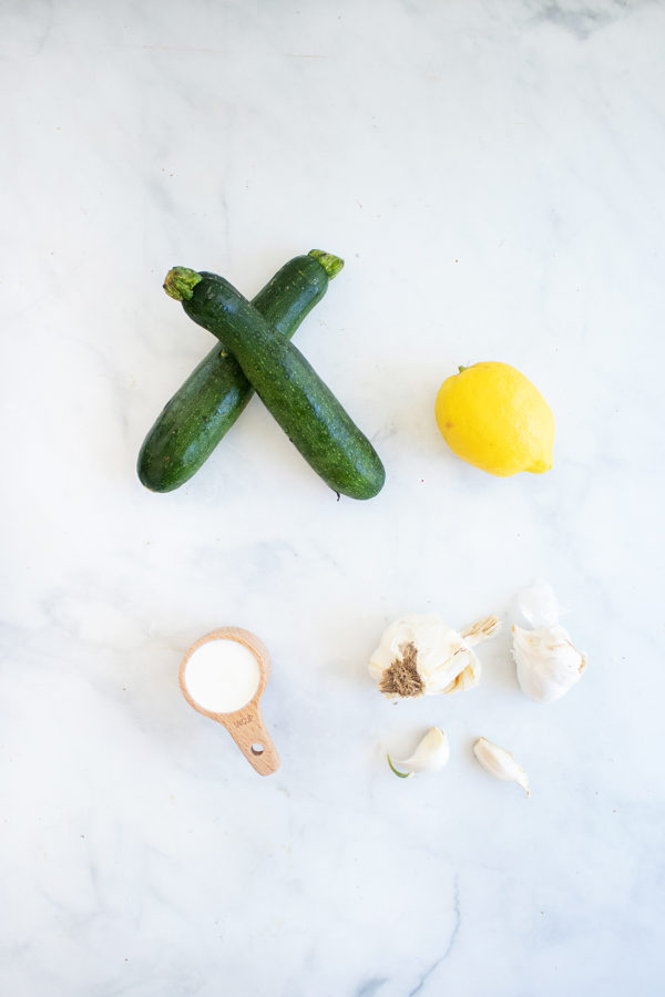 garlic lemon zucchini pasta