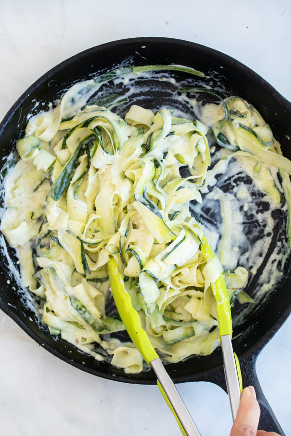 garlic lemon zucchini pasta