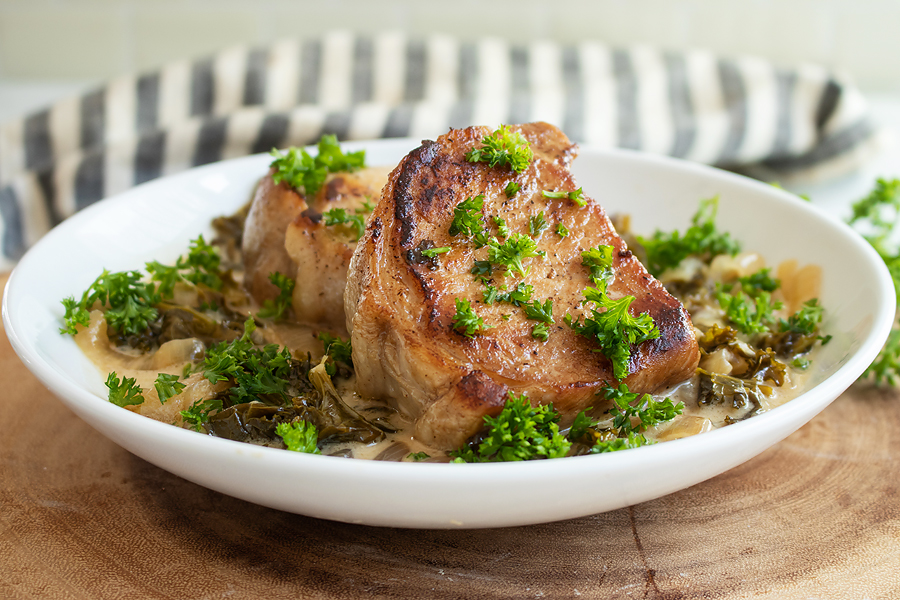 rice and pork chops instant pot