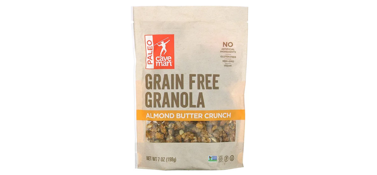 Caveman Foods Almond Butter Crunch Grain Free Granola