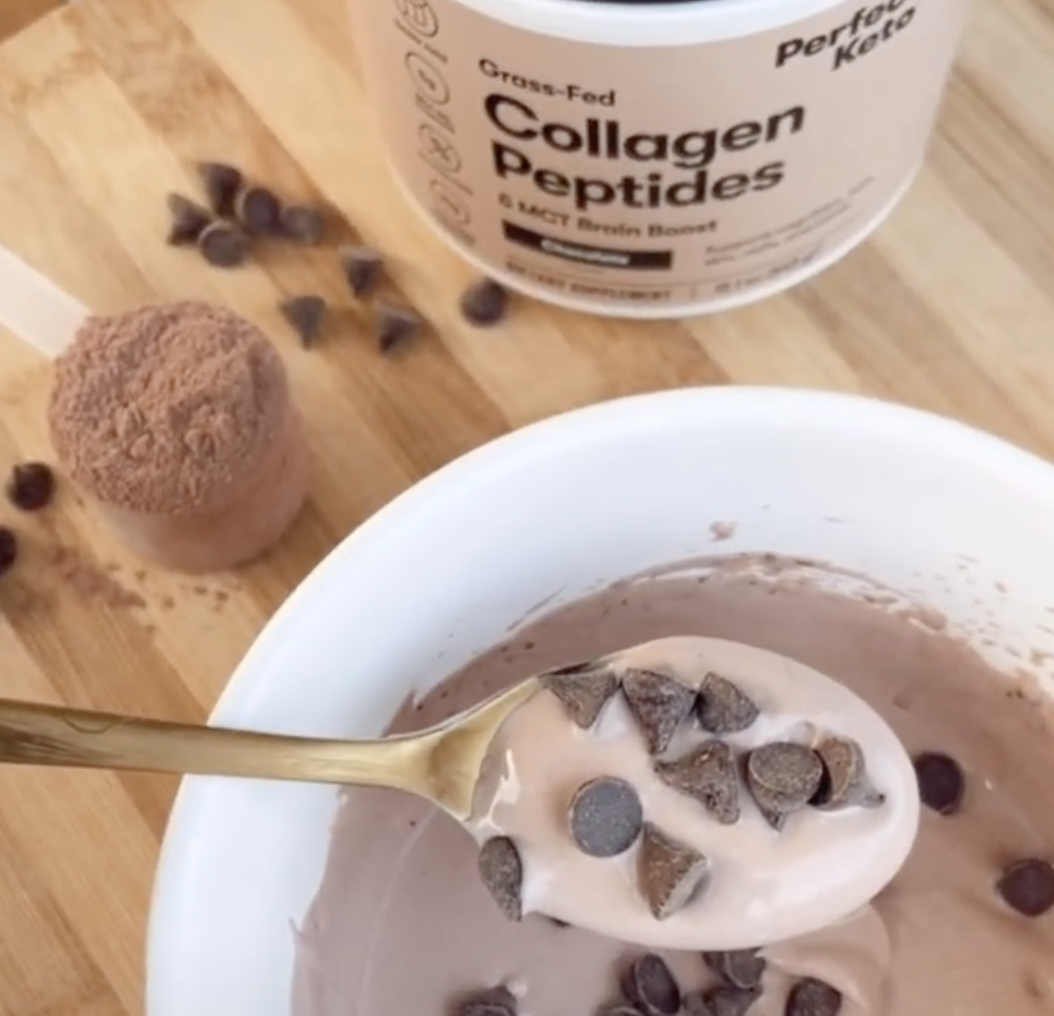 Edible Keto Collagen Brownie Batter